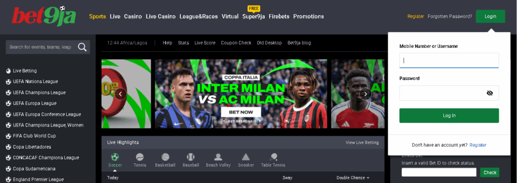 Bet9ja Login