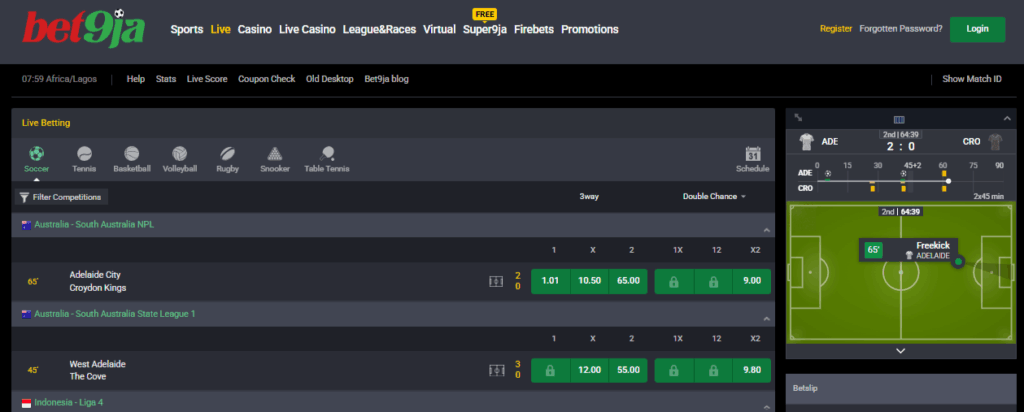 shop bet9ja livescore